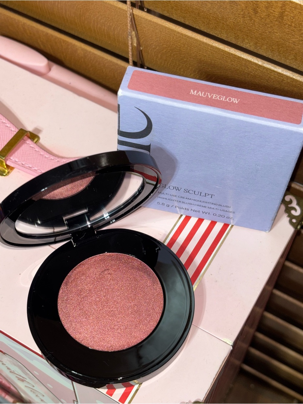 Saie Mauveglow Glow Sculpt Multi-Use Cream Highlighting Blush